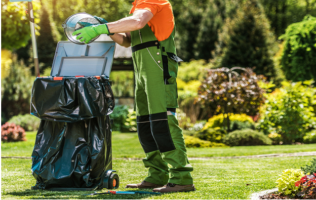 cleaning yard